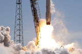 spacex rocket blastoff