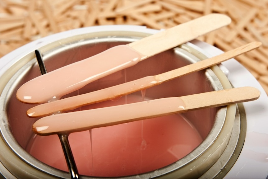 A wax pot in a beauty salon.