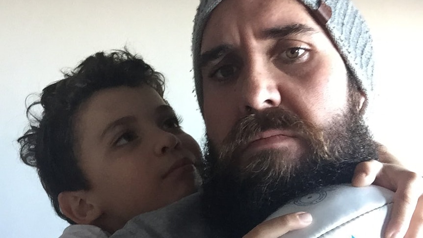 Cleverman creator Ryan Griffen and his son