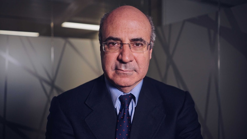 Head shot of Businessman and Magnitsky Act campaigner, Bill Browder, looking straight into the lens