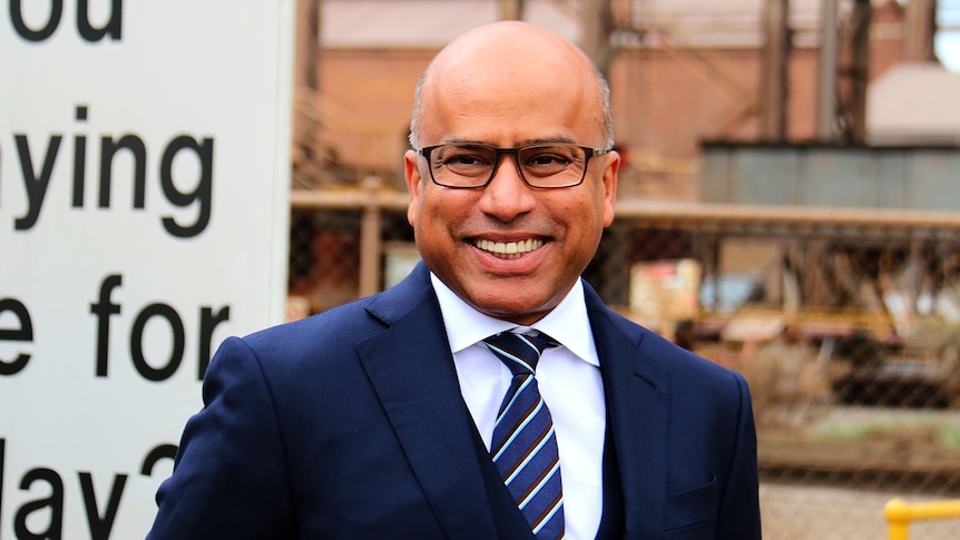 Sanjeev Gupta smiles.