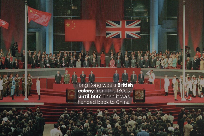 Hong Kong was a British colony from the 1800s until 1997. Then it was handed back to China.