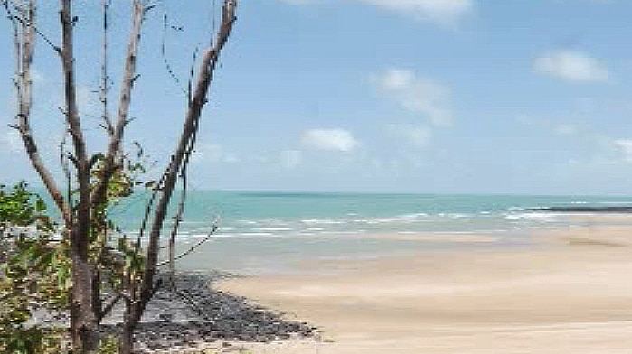 The Elcho Island beach where a man drowned while saving three girls in 2012.