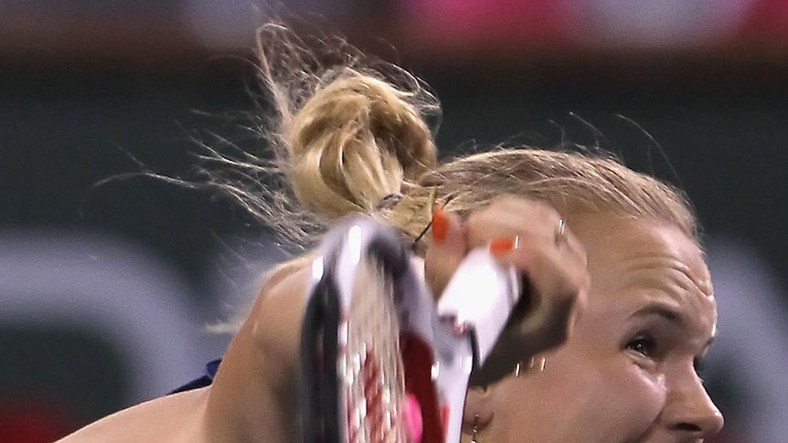 Caroline Wozniacki tore Maria Sharapova apart, allowing the Russian to hold serve just once.