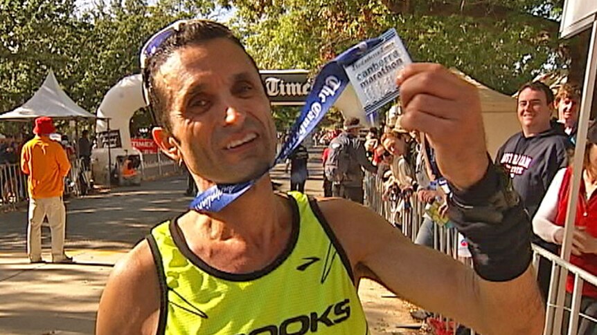 Sydney man Anthony Farrugia crossed the line in a time of 2hrs 28mins.