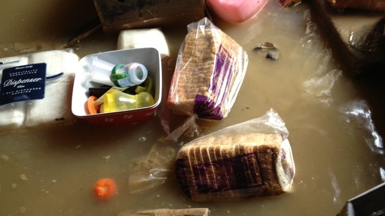 Bread in floodwaters