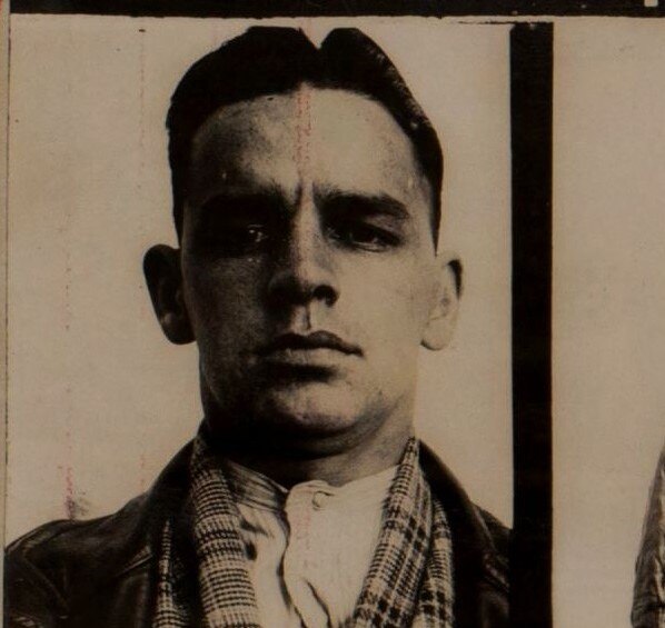 A police mugshot.