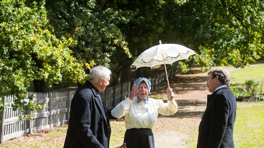 Actors at the Port Arthur Historical Site interpret history for visitors.