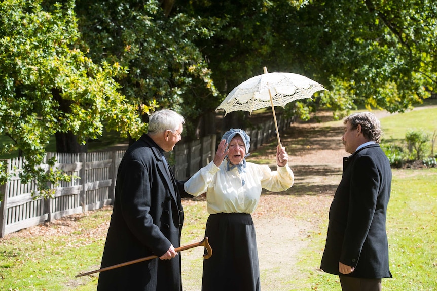 Actors at the Port Arthur Historical Site interpret history for visitors.
