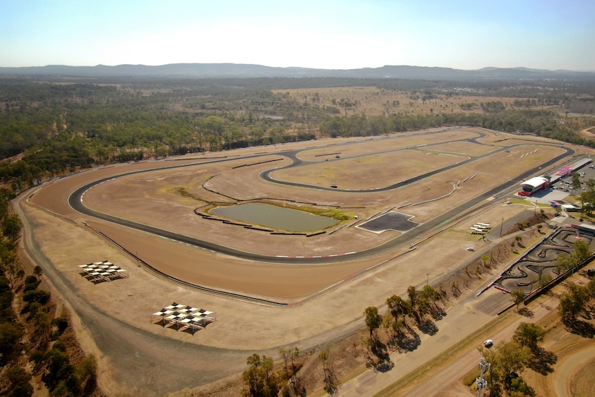 Drone image of Queensland raceway