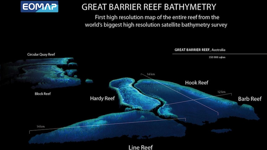 First high resolution map of Great Barrier Reef