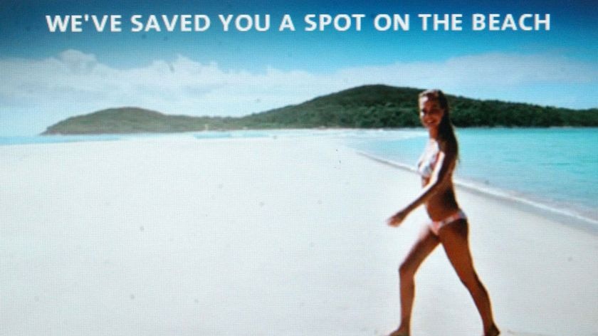 Lara Bingle in the "Where the bloody hell are you" ad