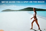 Lara Bingle in the "Where the bloody hell are you" ad