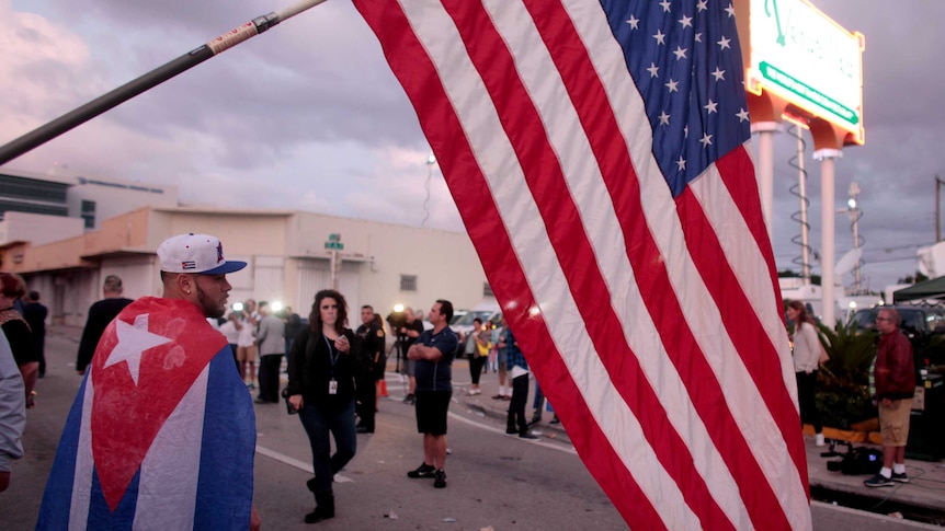 Cubans celebrate Castro's death in America