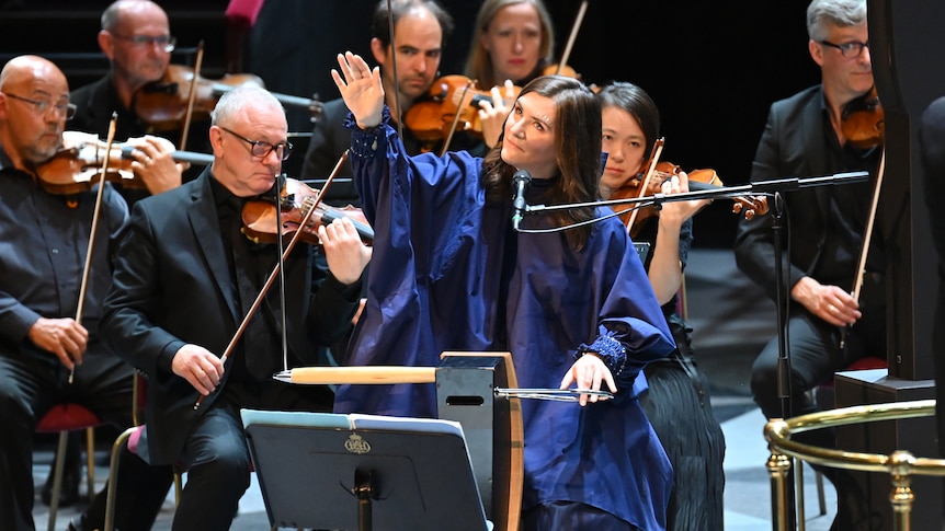 Carolina Eyck theremin; BBC Philharmonic; John Storgårds conductor. (Supplied: BBC. Photograph: Chris Christodoulou)