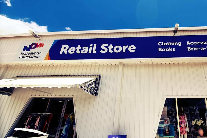 Exterior of an Endeavour Foundation op-shop in Bamford Lane Townsville