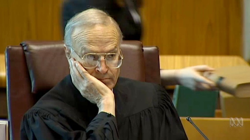 Dyson Heydon at the bench