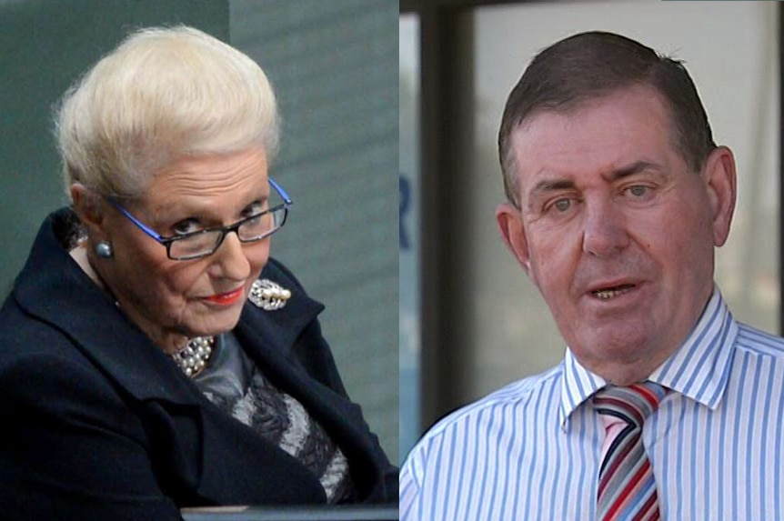 Composite of Bronwyn Bishop and Peter Slipper