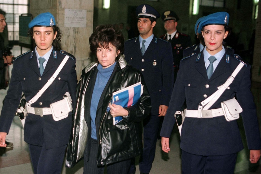 Patrizia Reggiani leaves court