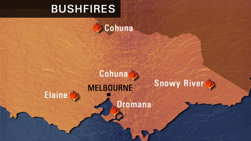 Firefighters are struggling to contain several fires that are burning throughout Victoria.