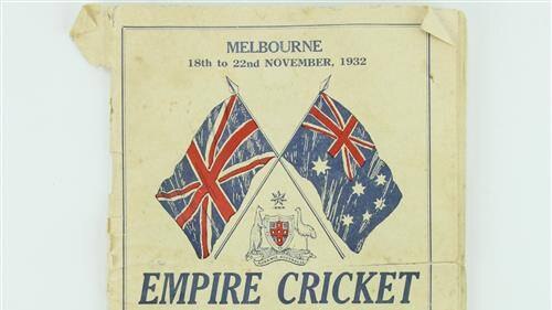 A cricket brochure from 1932