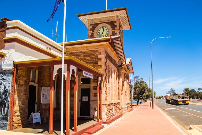 The Menzies Town Hall and council administration building in WA's northern Goldfields.