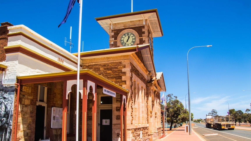The Menzies Town Hall and council administration building in WA's northern Goldfields.