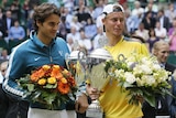 Down the track...Hewitt and Federer could potentially meet in the quarter-finals. (file photo)