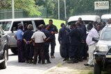 A splinter group of police blockade the Papua New Guinea parliament in Port Moresby