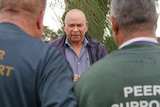 Greg Little talks with inmates at Bunbury Regional Prison