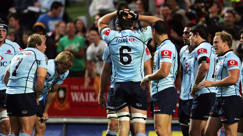 Done at the death... The Waratahs battled late only to be denied by the boot of Donald.