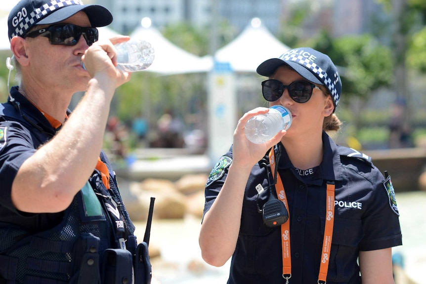 Police cooling off during G20