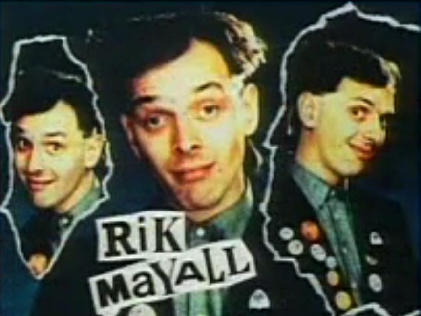 Rik Mayall appears at the opening to The Young Ones.