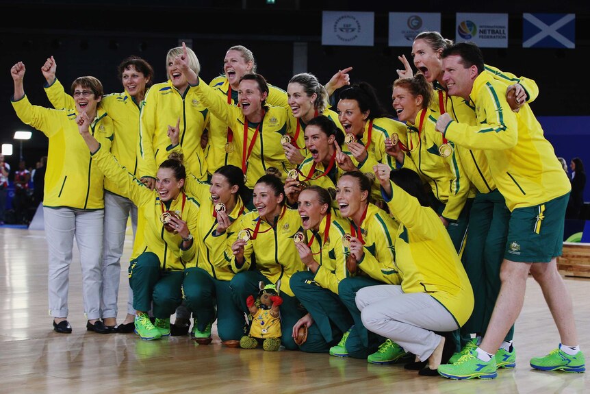 Diamonds celebrate with Glasgow gold medals
