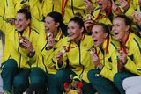 Hot favourites ... Australia celebrates after winning gold medal at last year's Commonwealth Games