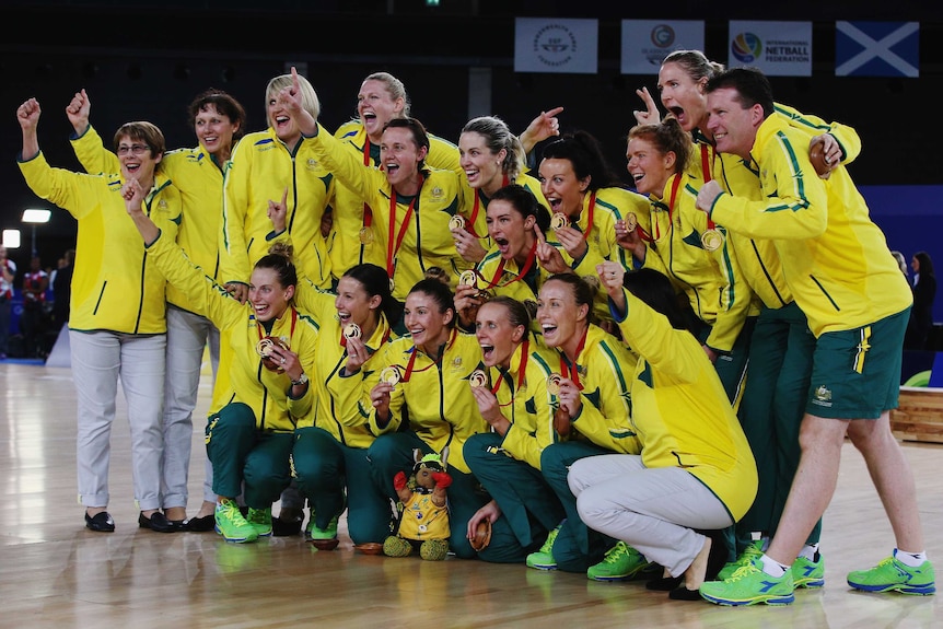 Diamonds celebrate with Glasgow gold medals