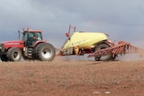 Mallee farmer sprays paddocks before seeding 2014