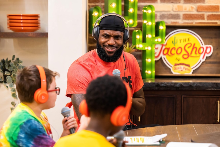 LeBron James hosts a podcast.