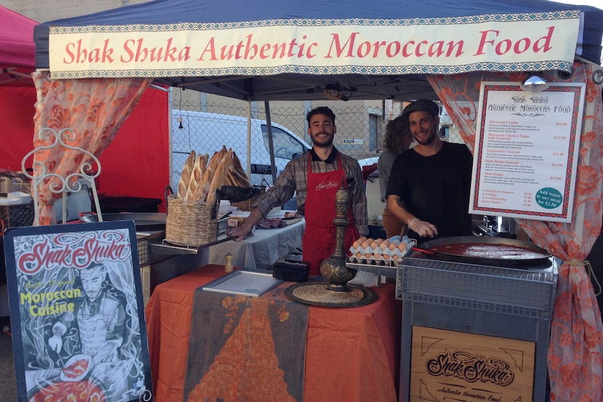 The Moroccan food stall at the Vic Park hawkers market