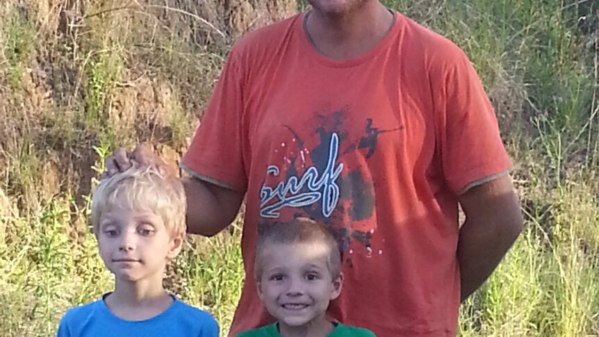 teven Van Lonkhuyzen, 37, and sons Timothy and Ethan