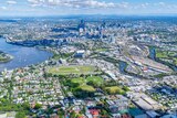 A drone photo of Albion in brisbane's north