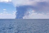 Taratap fire, seen from offshore
