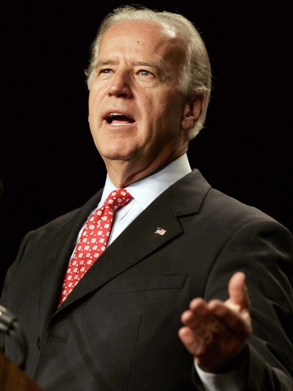 Senator Joe Biden delivers remarks