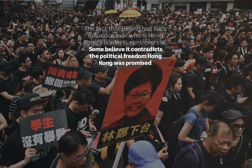 That Beijing appoints Hong Kong's leader is controversial.