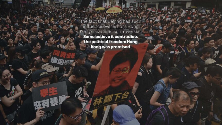 That Beijing appoints Hong Kong's leader is controversial.