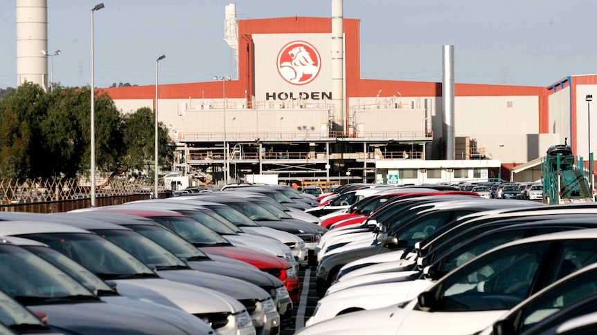 Holden cars outside the Elizabeth Plant