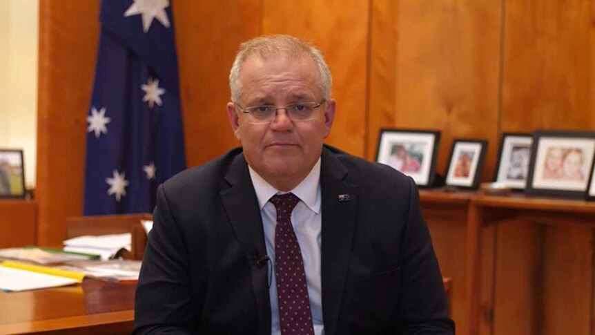 Scott Morrison in his office