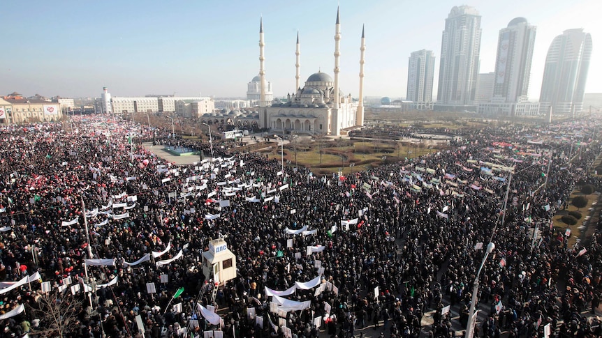 Anti-Charlie Hebdo rallies in Chechnya
