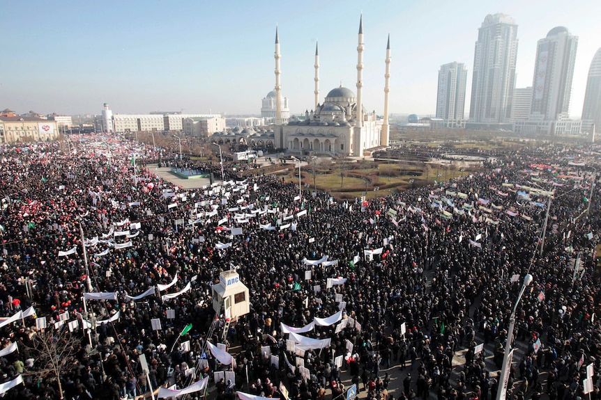 Anti-Charlie Hebdo rallies in Chechnya