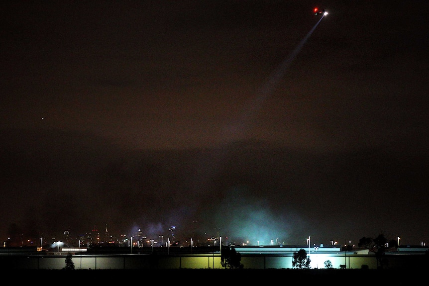 Helicopter above Metropolitan Remand Centre